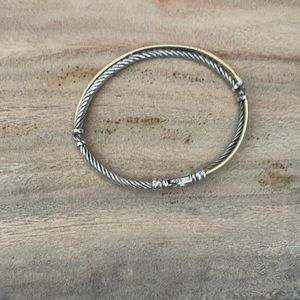 David Yurman Crossover Bracelet .925/18K